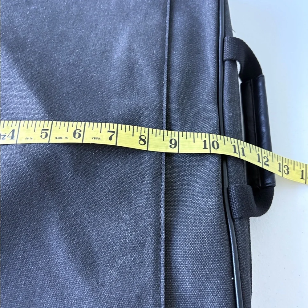 Eddie Bauer‎ Charcoal Black Messenger Bag Handle Shoulder Strap Office School